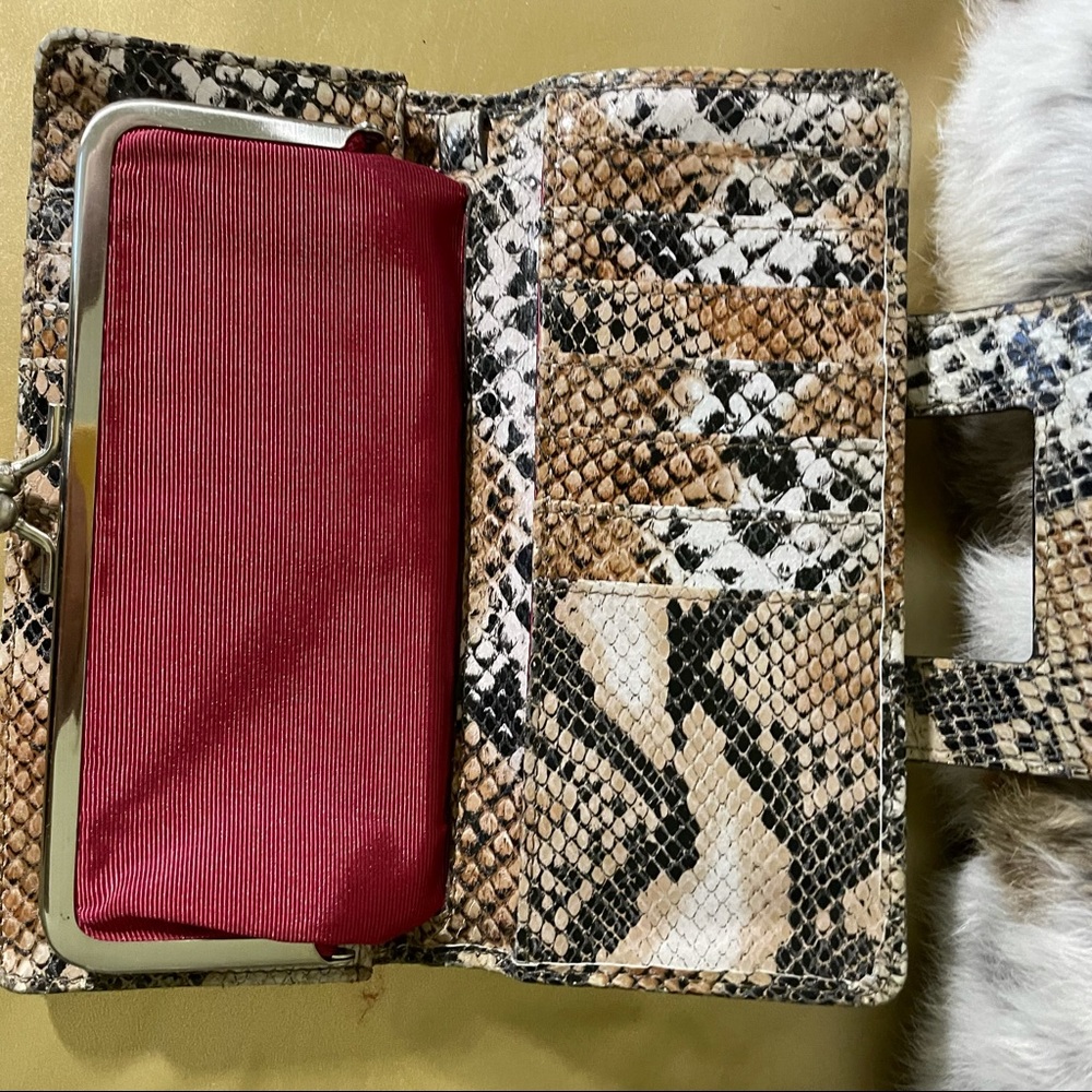 Hobo snakeskin large wallet / Wristlet used twice